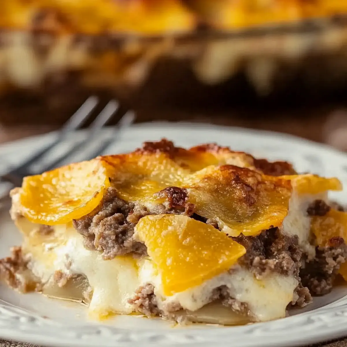 Hamburger Potato Casserole