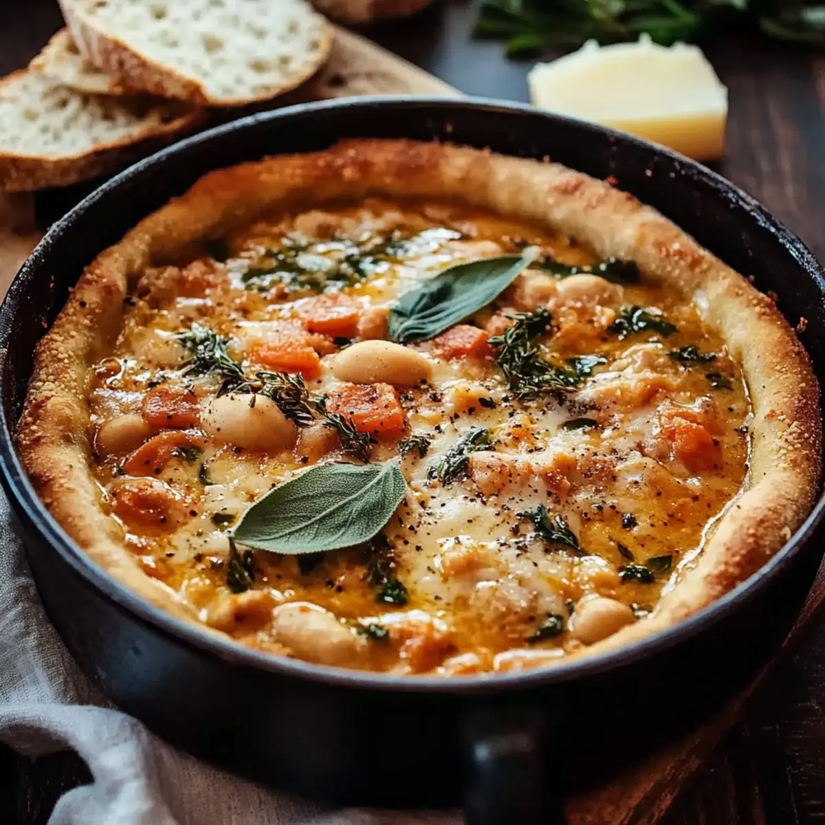 Hearty Tuscan White Bean Soup