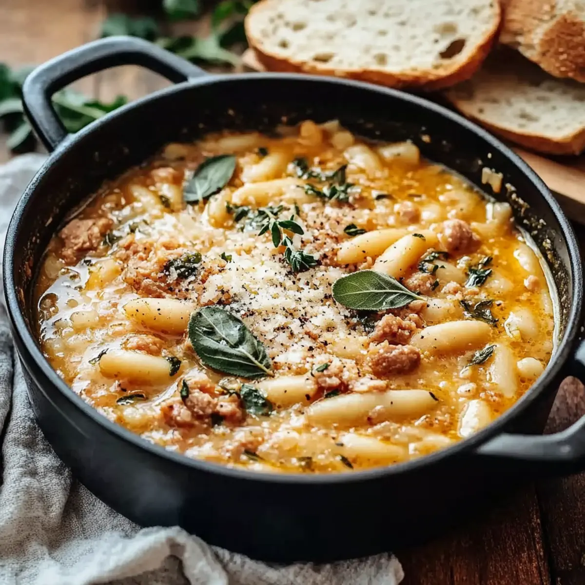 Hearty Tuscan White Bean Soup