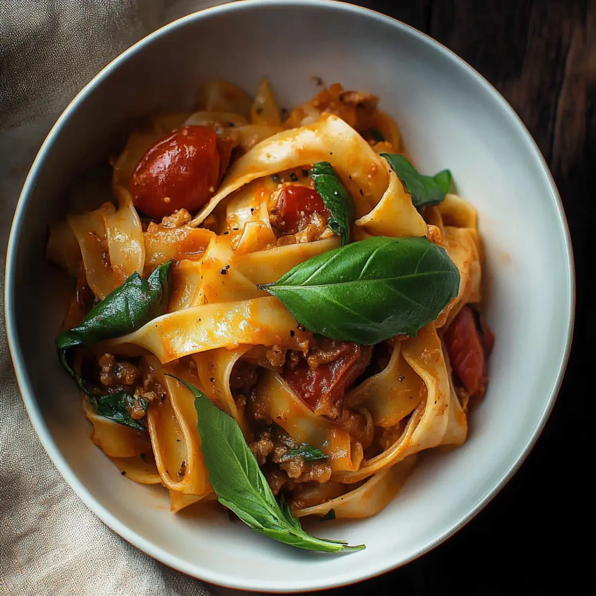 Italian Drunken Noodles