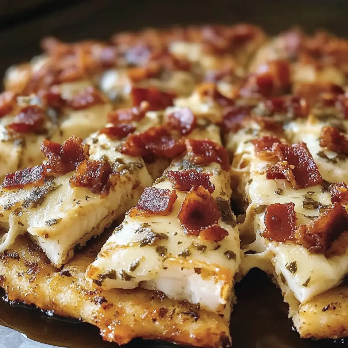Keto Chicken Bacon Ranch Pizza