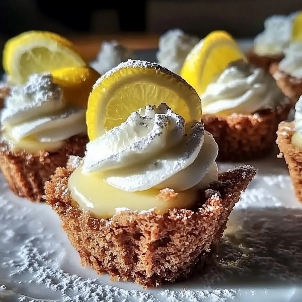 Lemon Cream Pie Cookie Cups