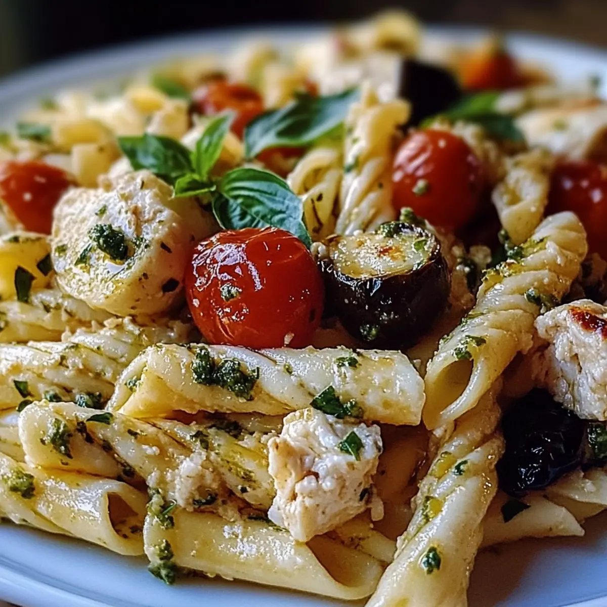 Mediterranean Chicken Pasta Salad