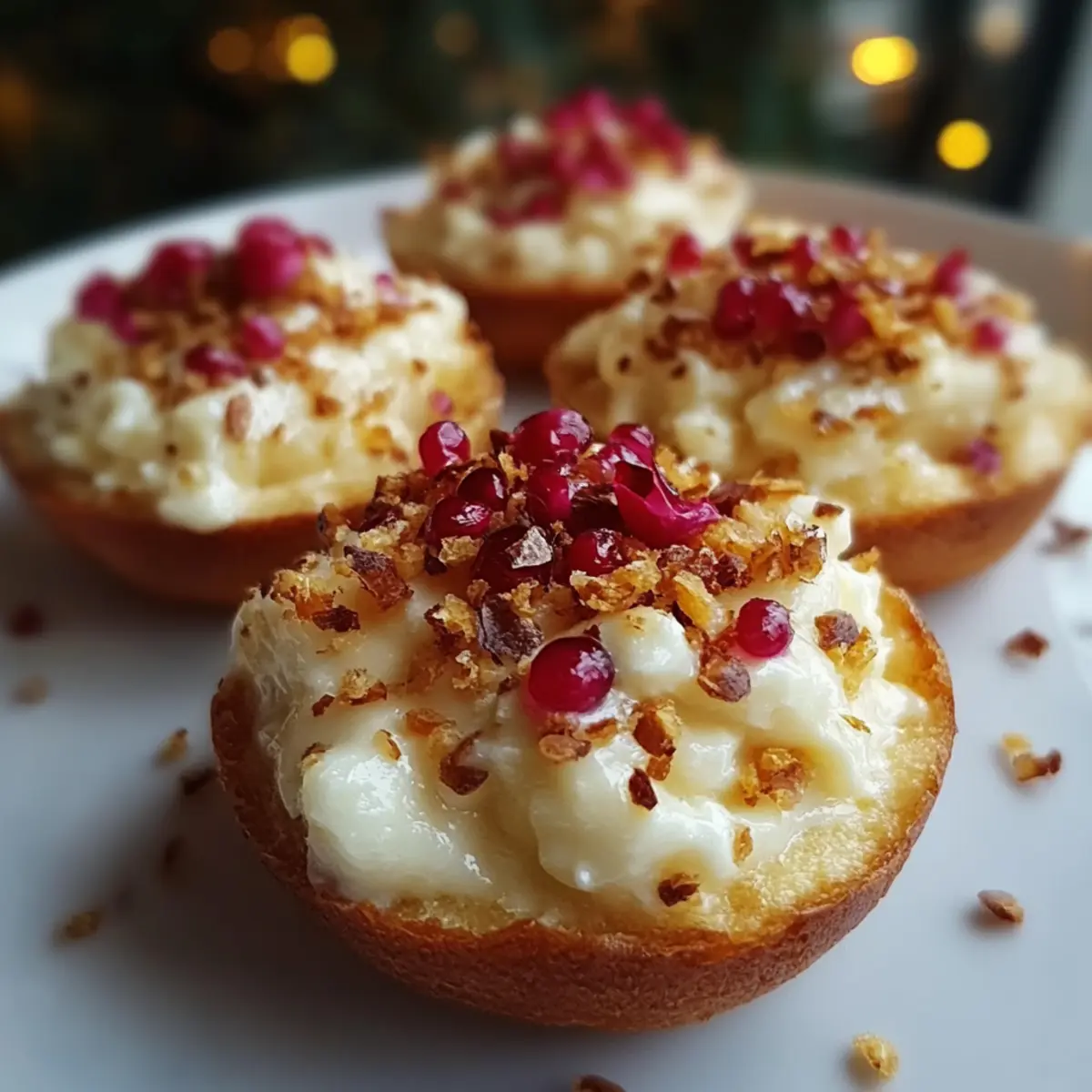 Muffin Pan White Christmas Crackles