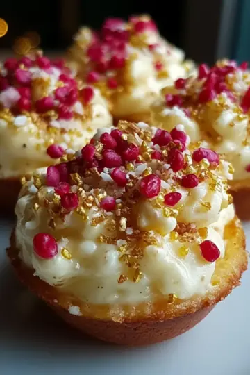 Muffin Pan White Christmas Crackles