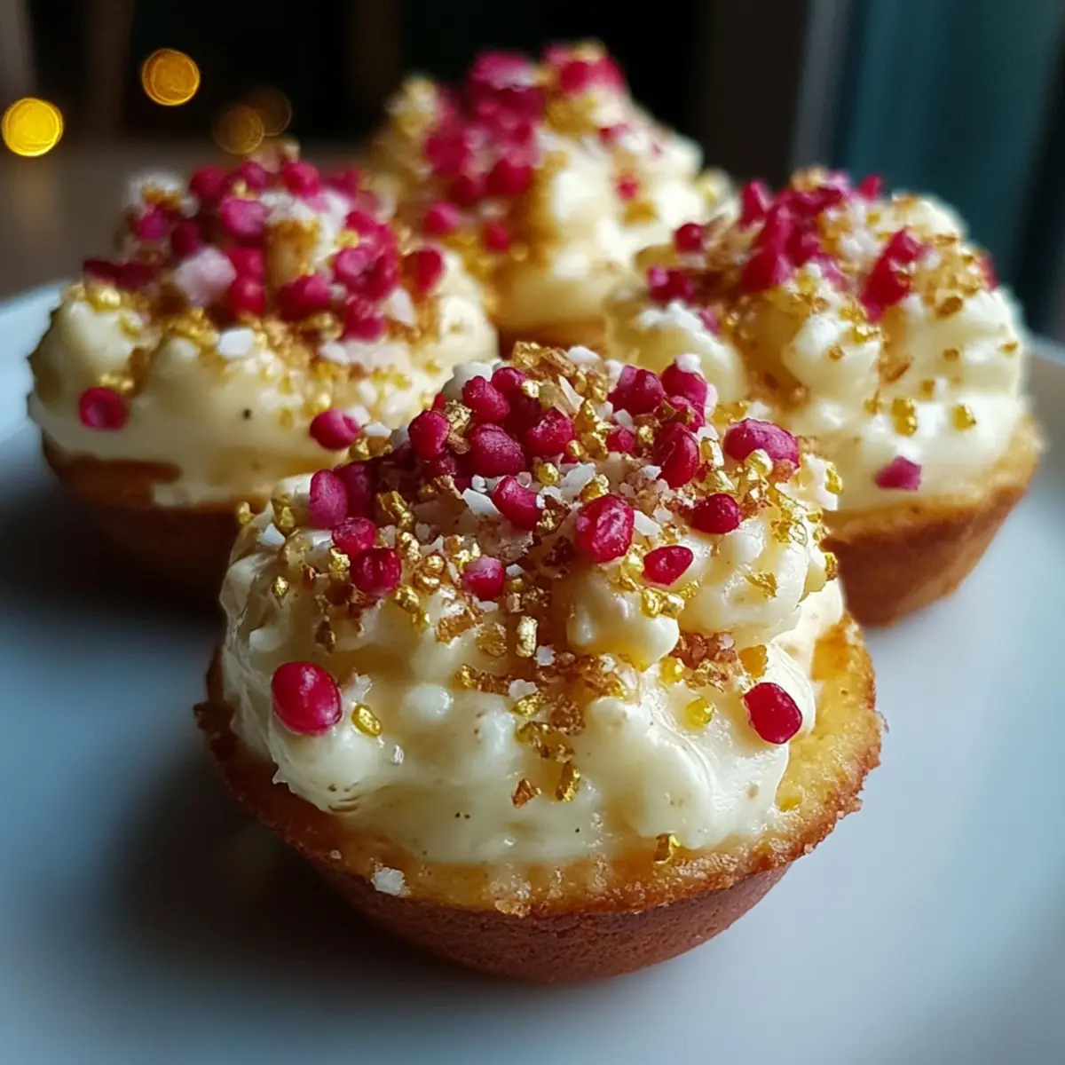 Muffin Pan White Christmas Crackles