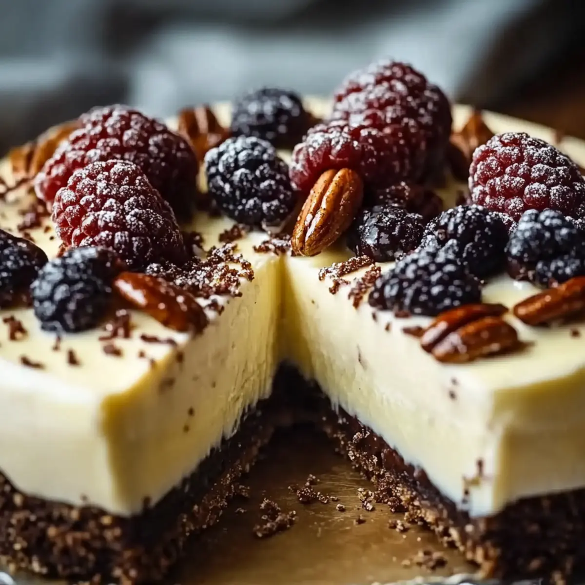 No-Bake Keto Pecan Cream Pie