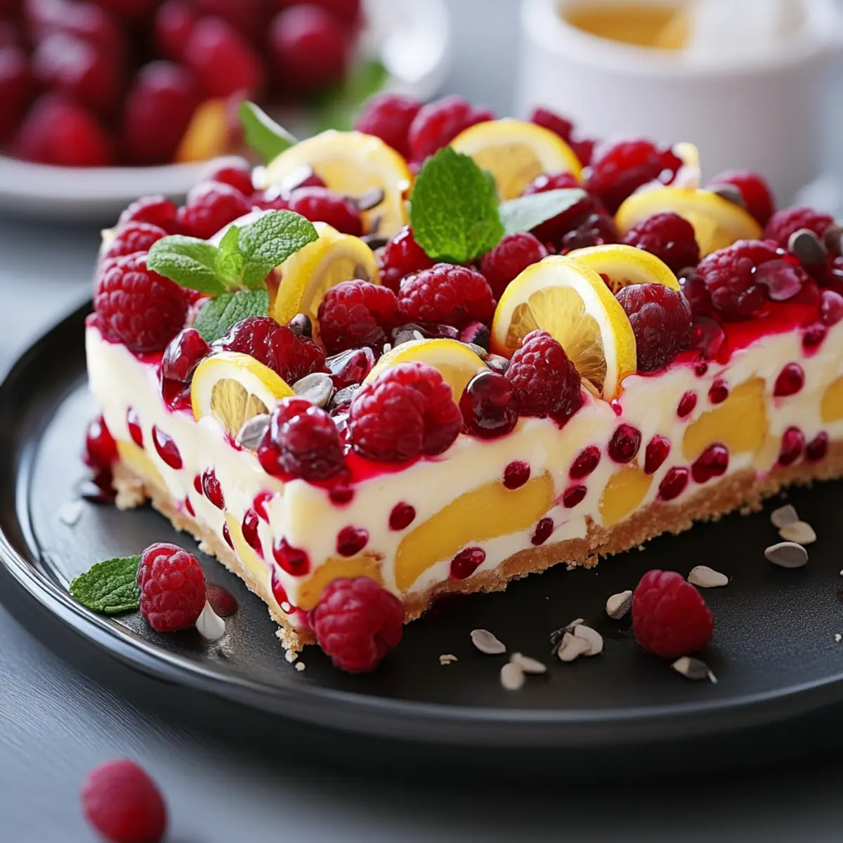 Raspberry Lemon Cheesecake
