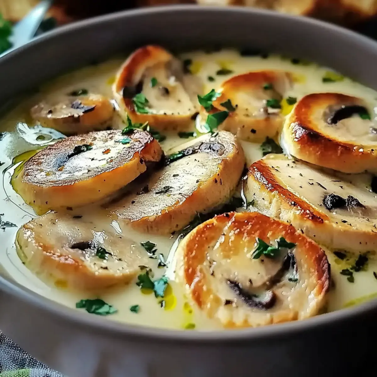 Rotisserie Chicken Mushroom Soup