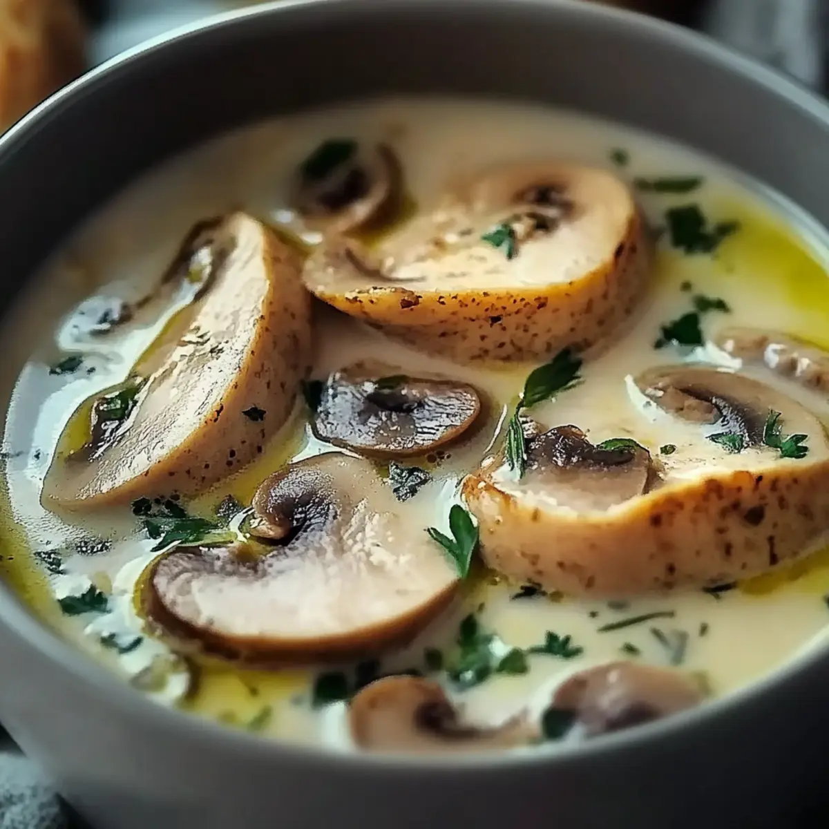 Rotisserie Chicken Mushroom Soup