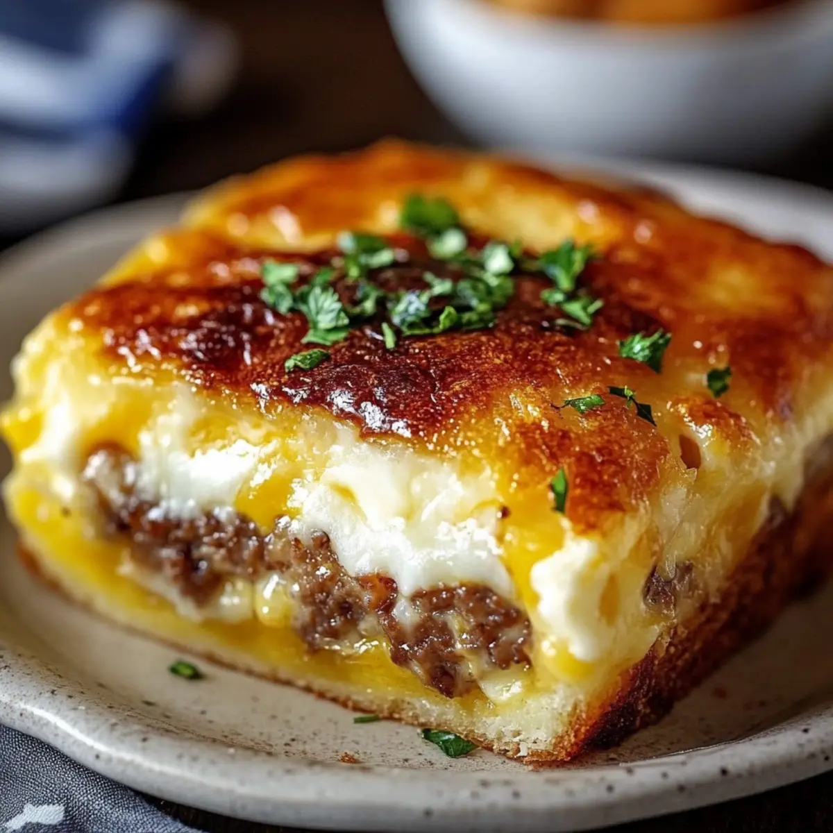 Sausage Egg and Cream Cheese Hashbrown Casserole