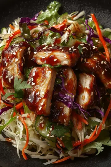 Sesame Chicken Cabbage Salad