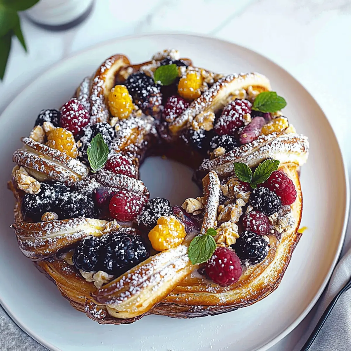 Spiced Fruit Christmas Wreath