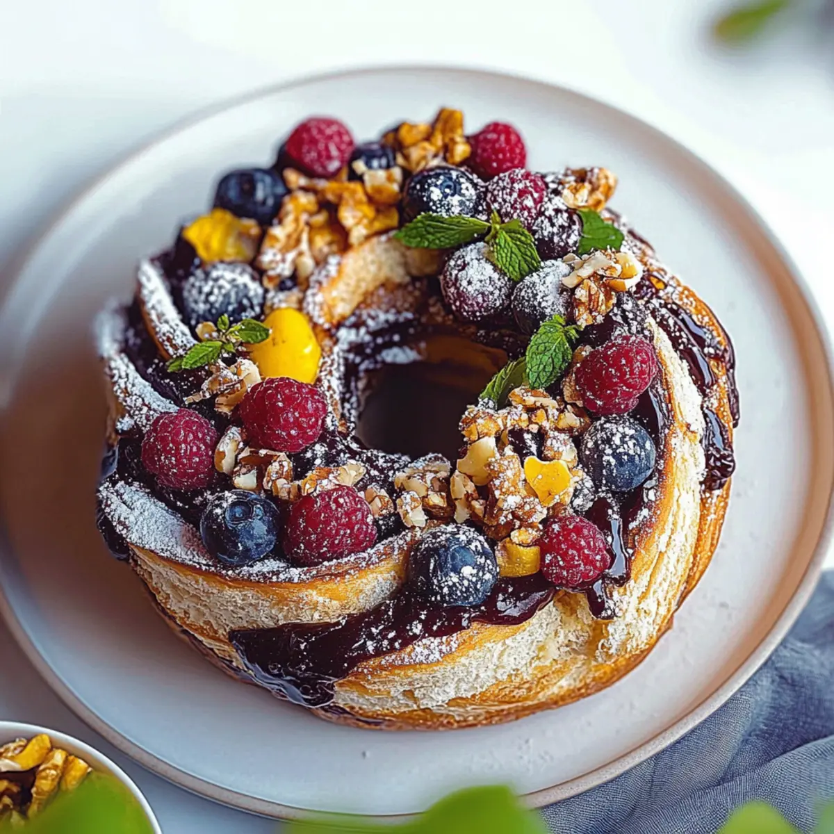 Spiced Fruit Christmas Wreath