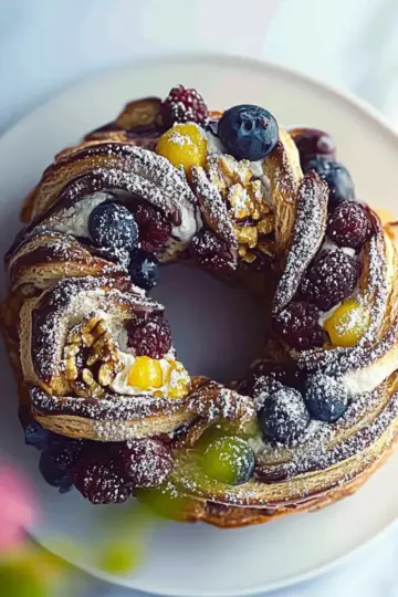 Spiced Fruit Christmas Wreath