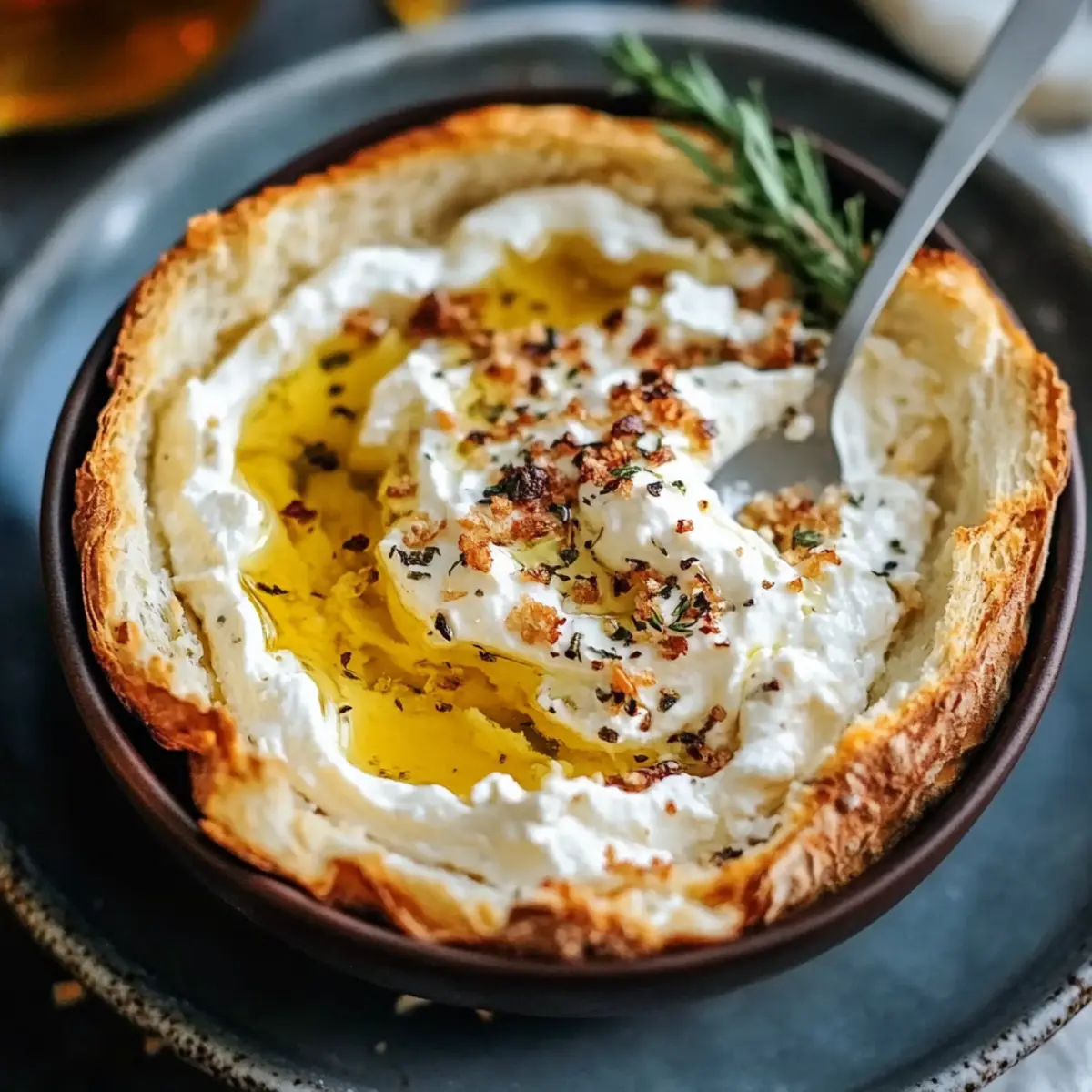 Spicy Ricotta Dip Hot Honey