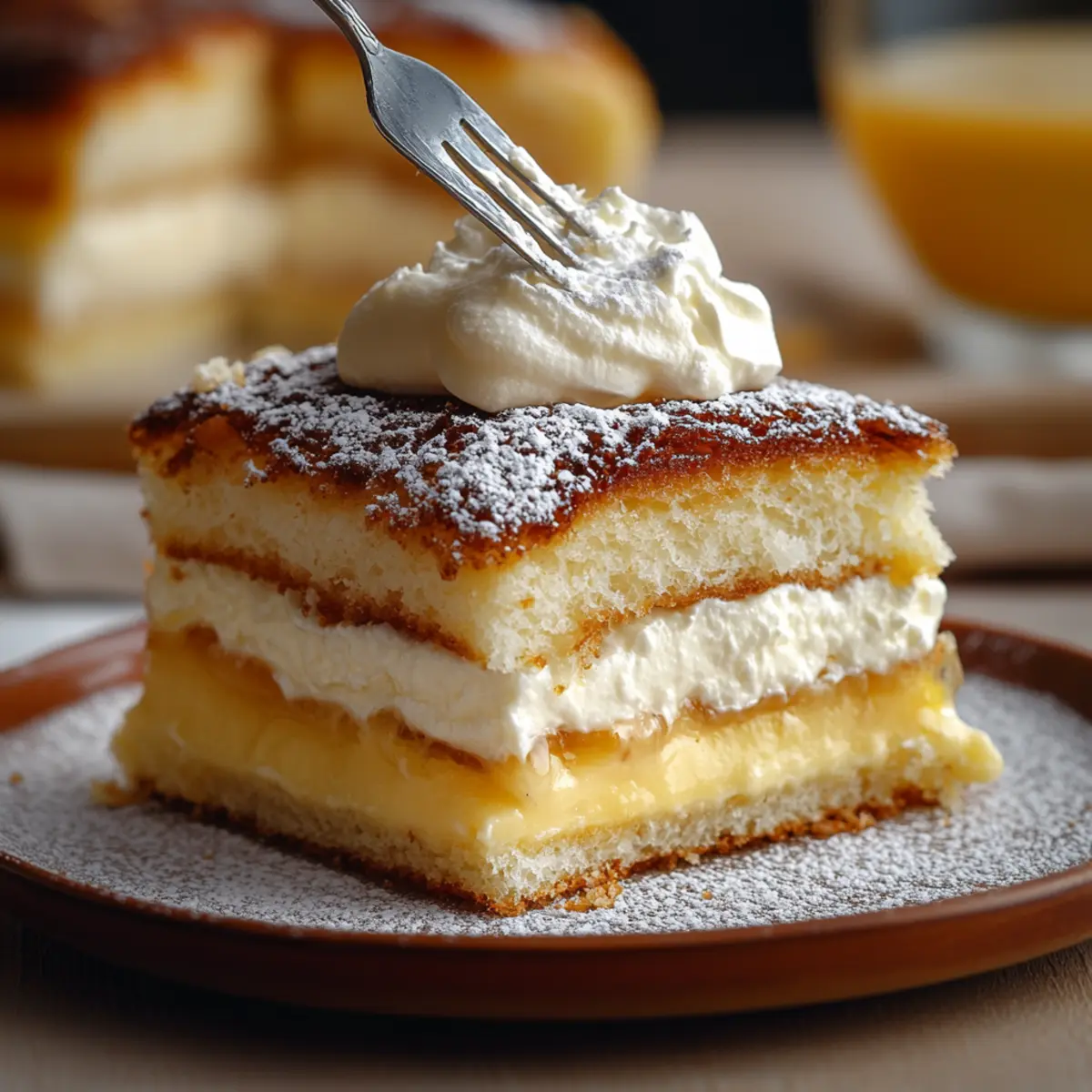 Vanilla Custard Cream Squares