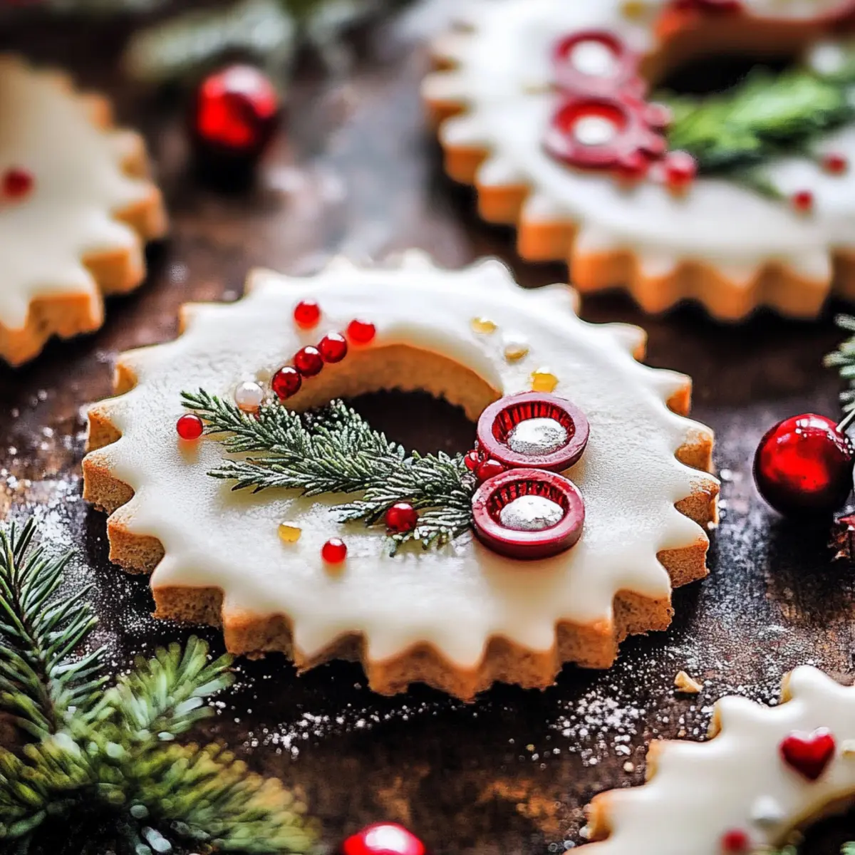 Vanilla Wreath Cookies