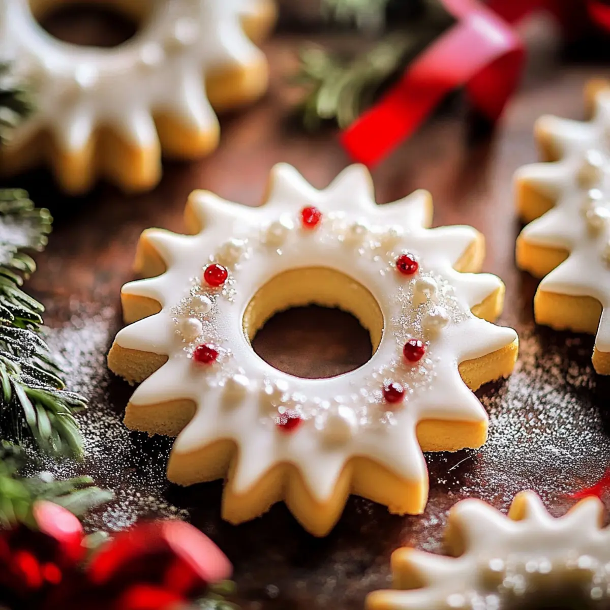Vanilla Wreath Cookies