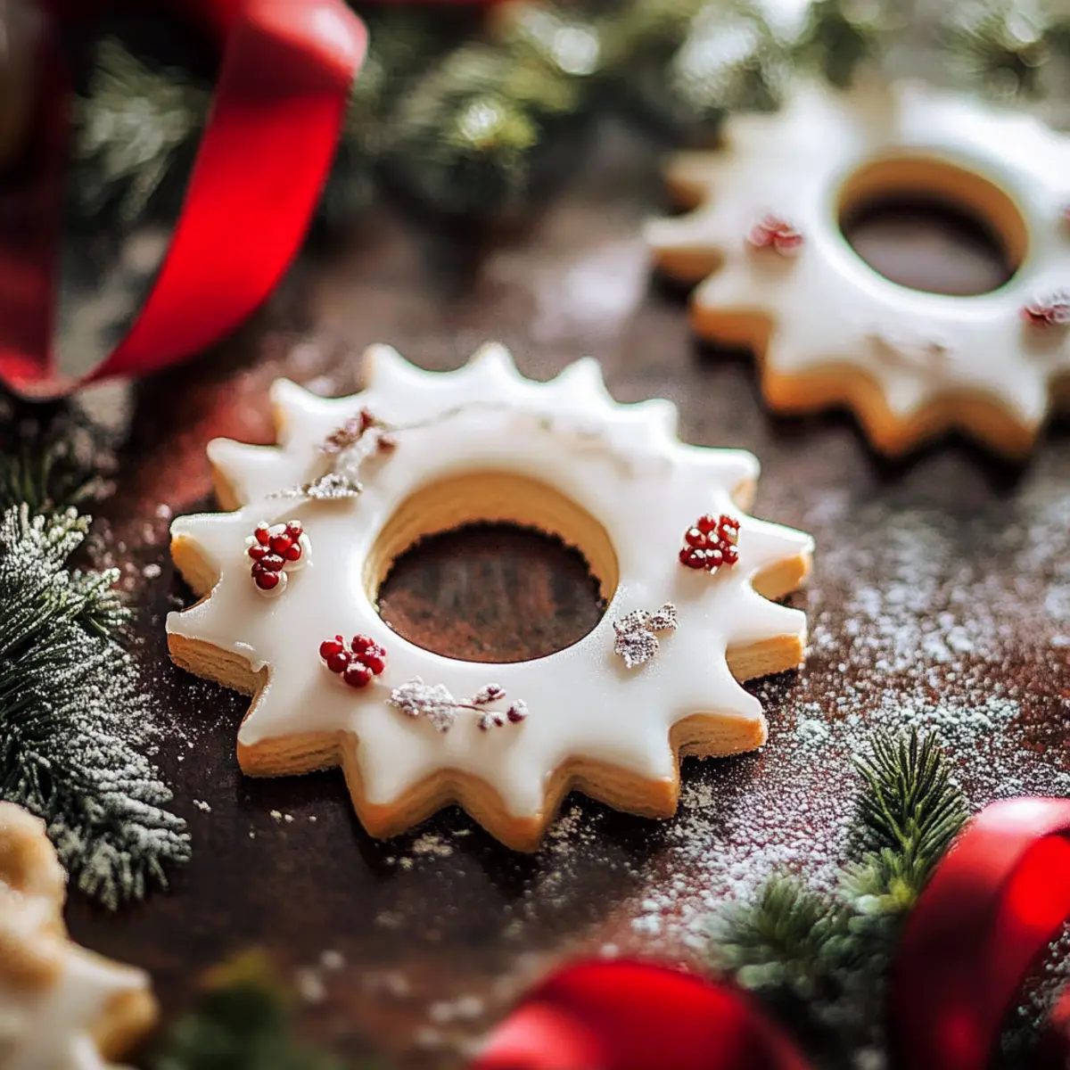 Vanilla Wreath Cookies
