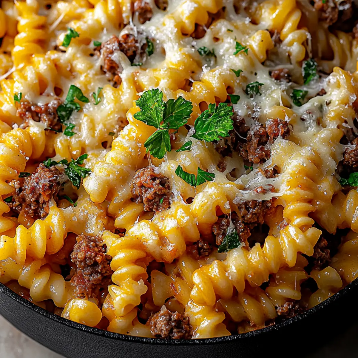 Cheesy Sausage Pasta