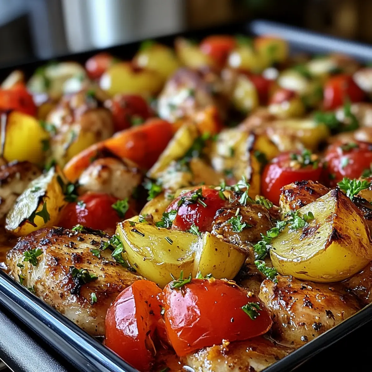 Hawaiian Chicken Sheet Pan Dinner