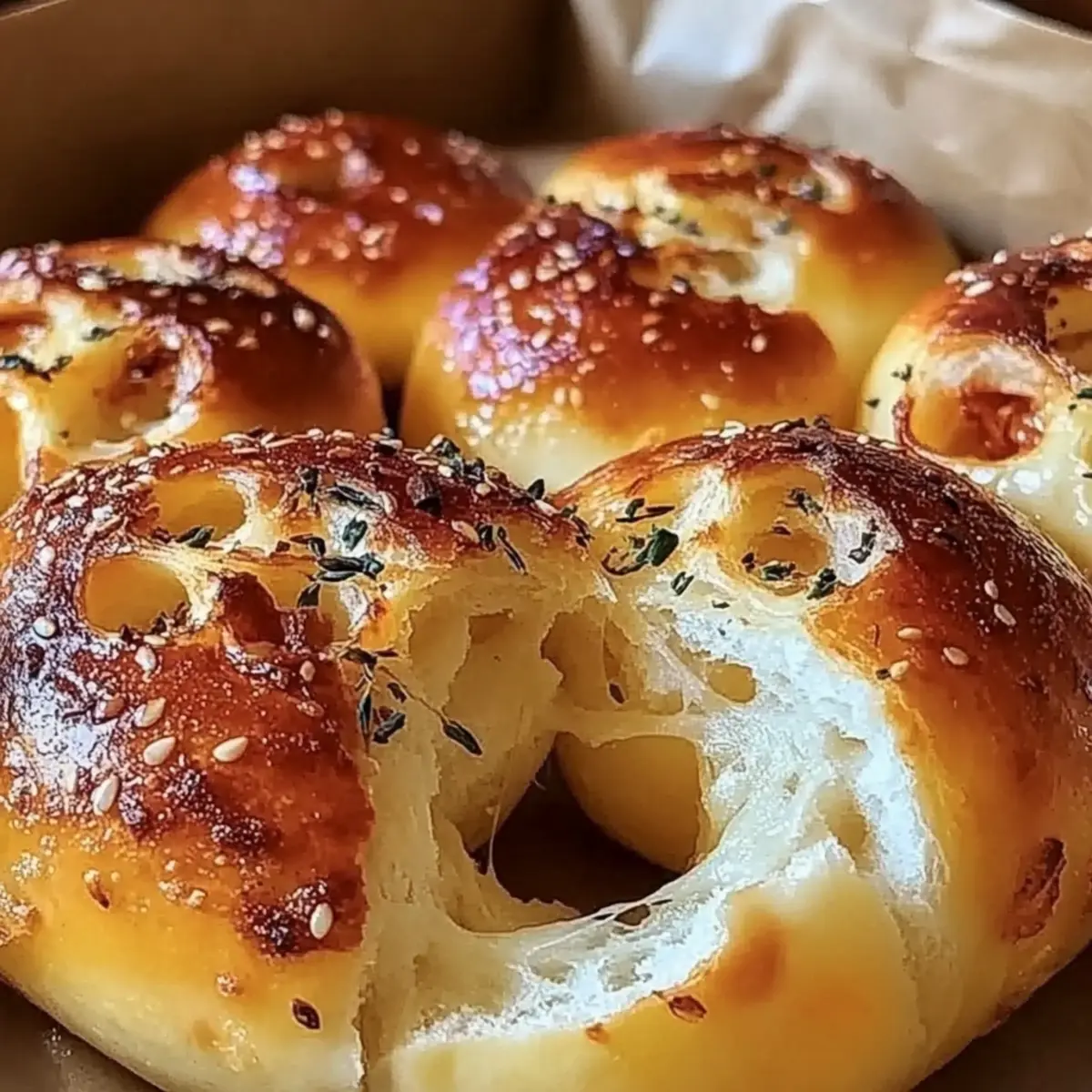 High Protein Bagel Bites