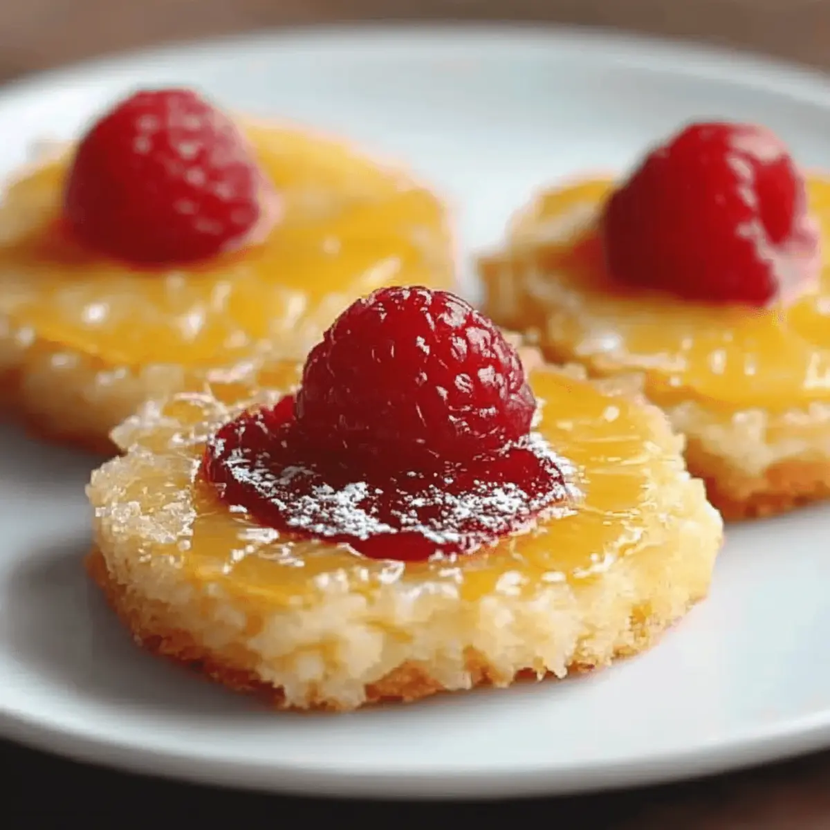 Pineapple Upside Down Sugar Cookies