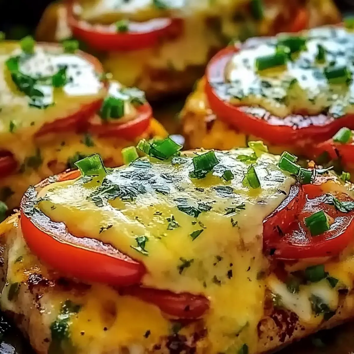 Cheesy Baked Chicken Breast and Peppers