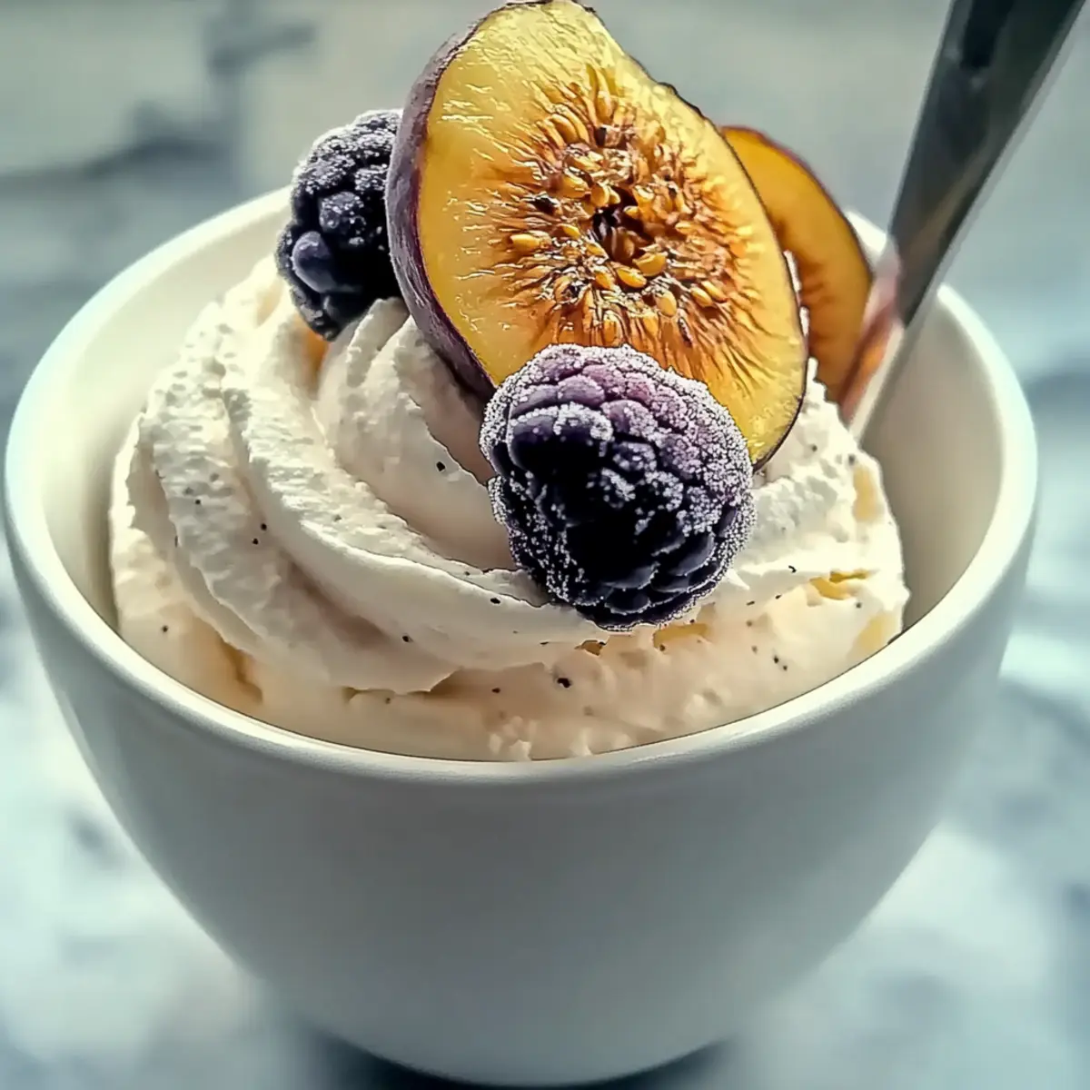 Honey-Drizzled Fig and Ricotta Ice Cream