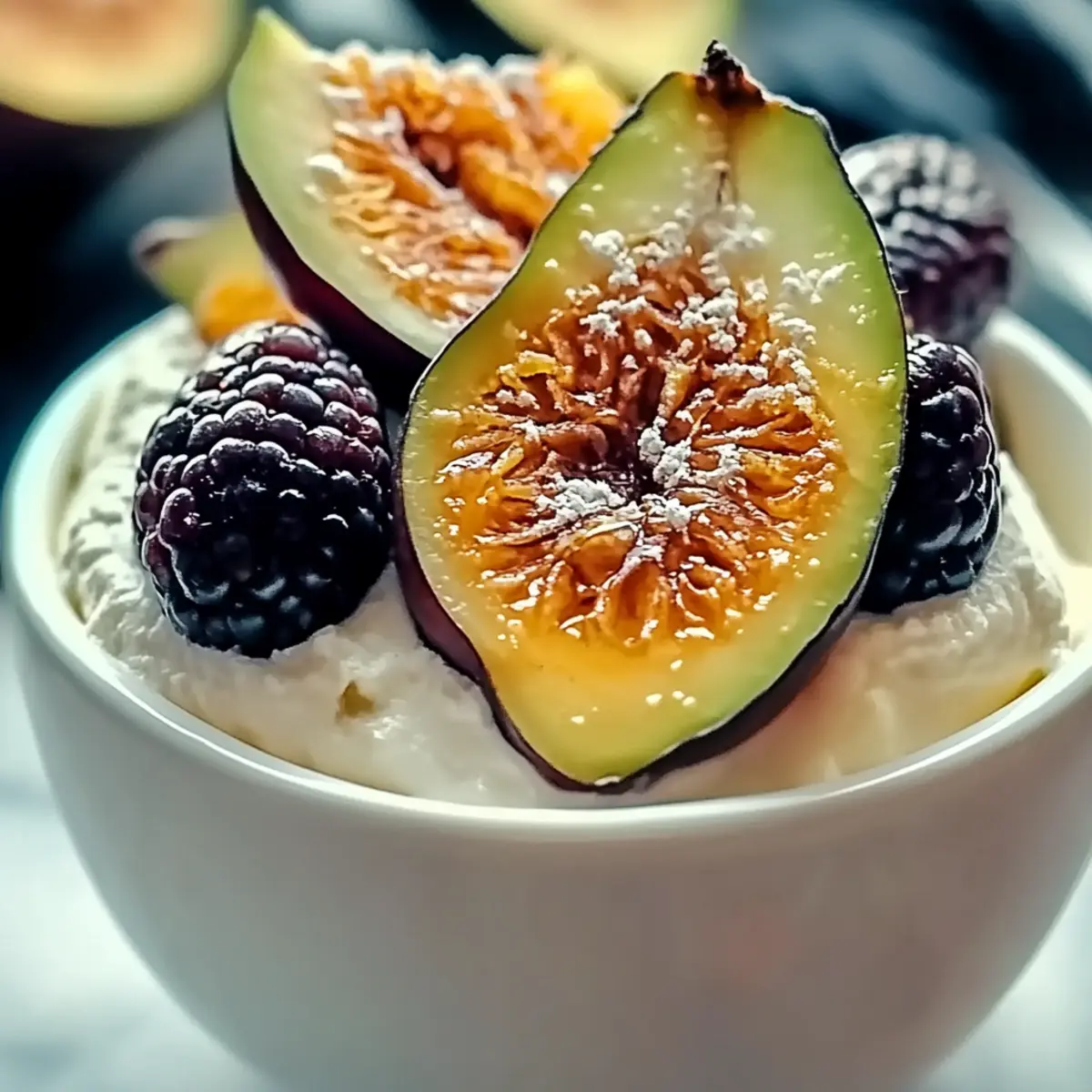 Honey-Drizzled Fig and Ricotta Ice Cream