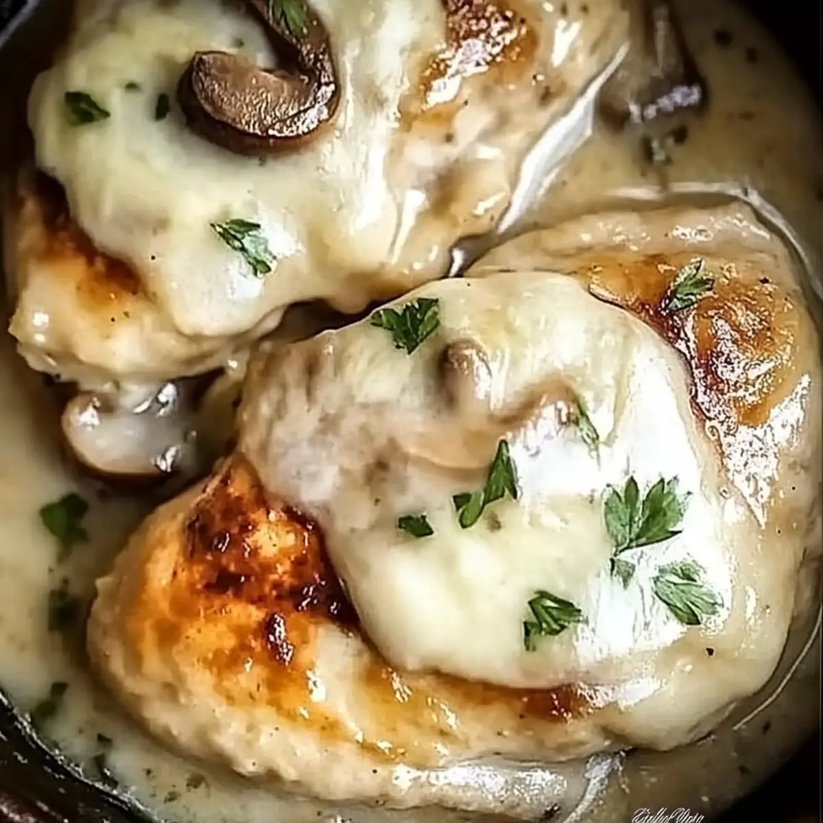 Mushroom White Wine Chicken