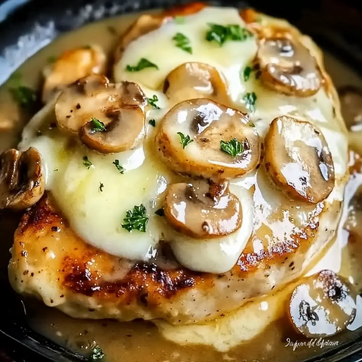 Mushroom White Wine Chicken