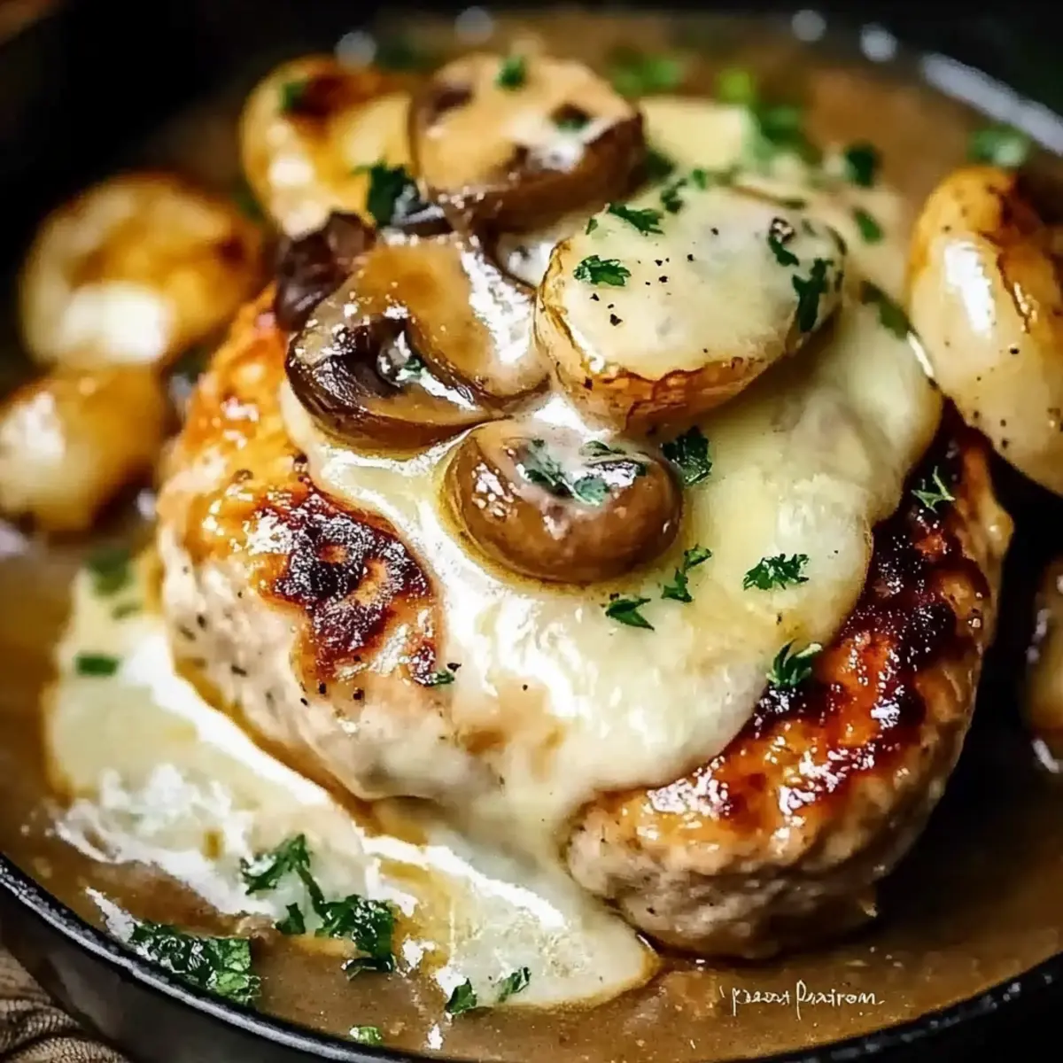 Mushroom White Wine Chicken