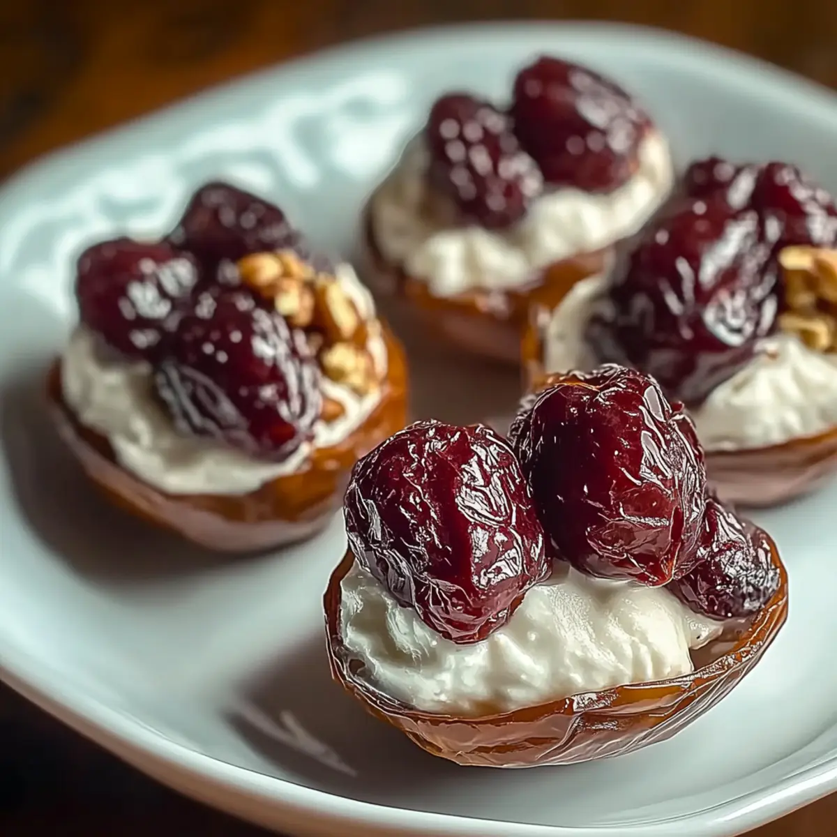 Pecan Cream Cheese Stuffed Dates