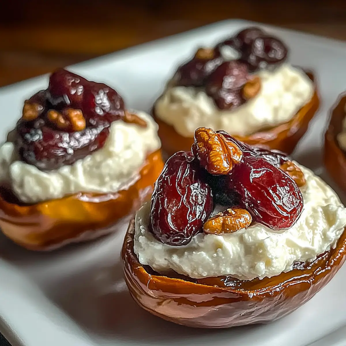 Pecan Cream Cheese Stuffed Dates