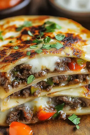 Philly Cheesesteak Quesadillas