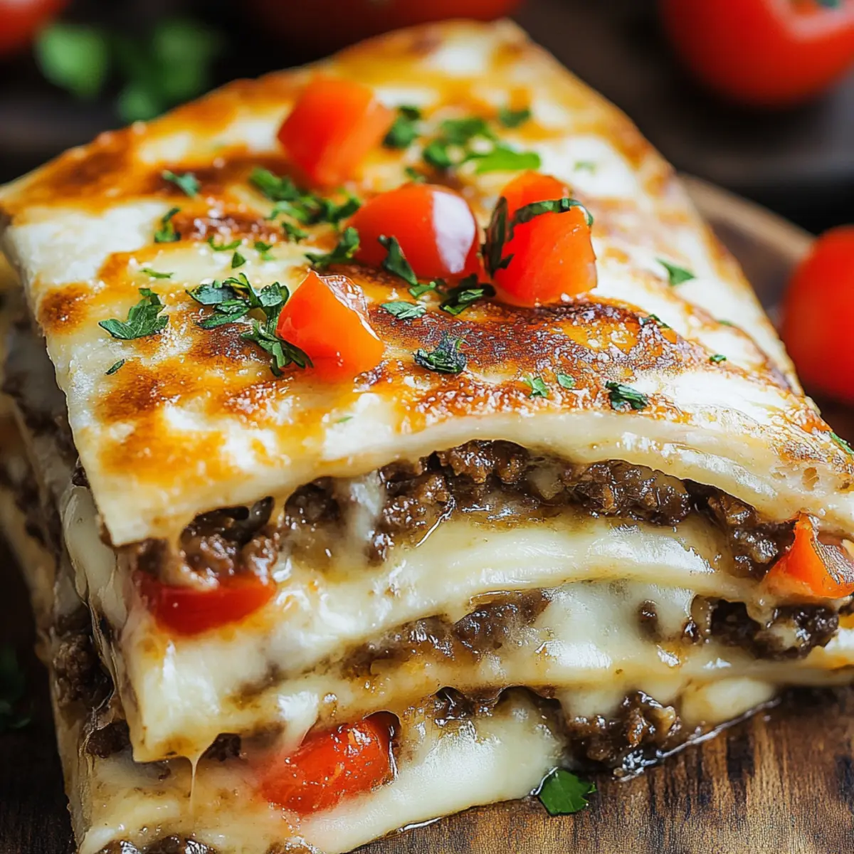 Philly Cheesesteak Quesadillas
