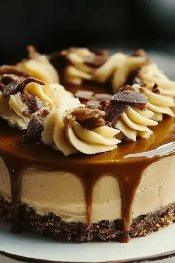 Banana Caramel Nut Cheesecake