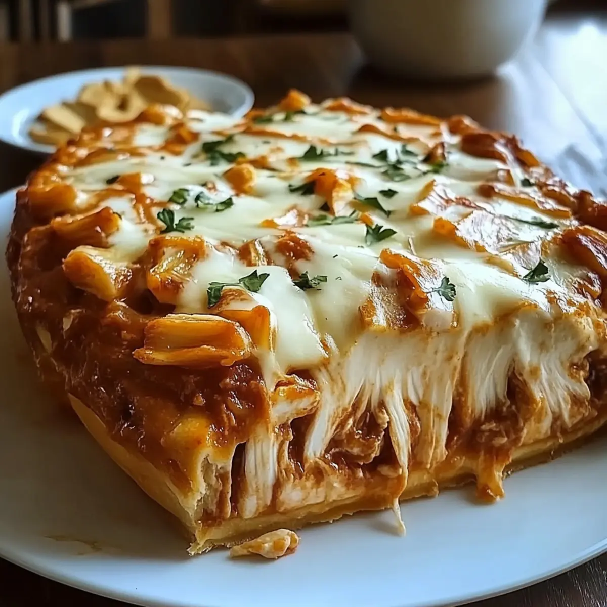 Buffalo Chicken Cheese Bake