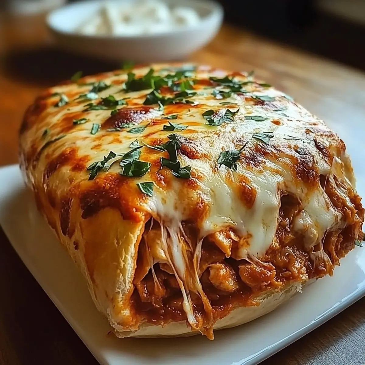 Buffalo Chicken Cheese Bake