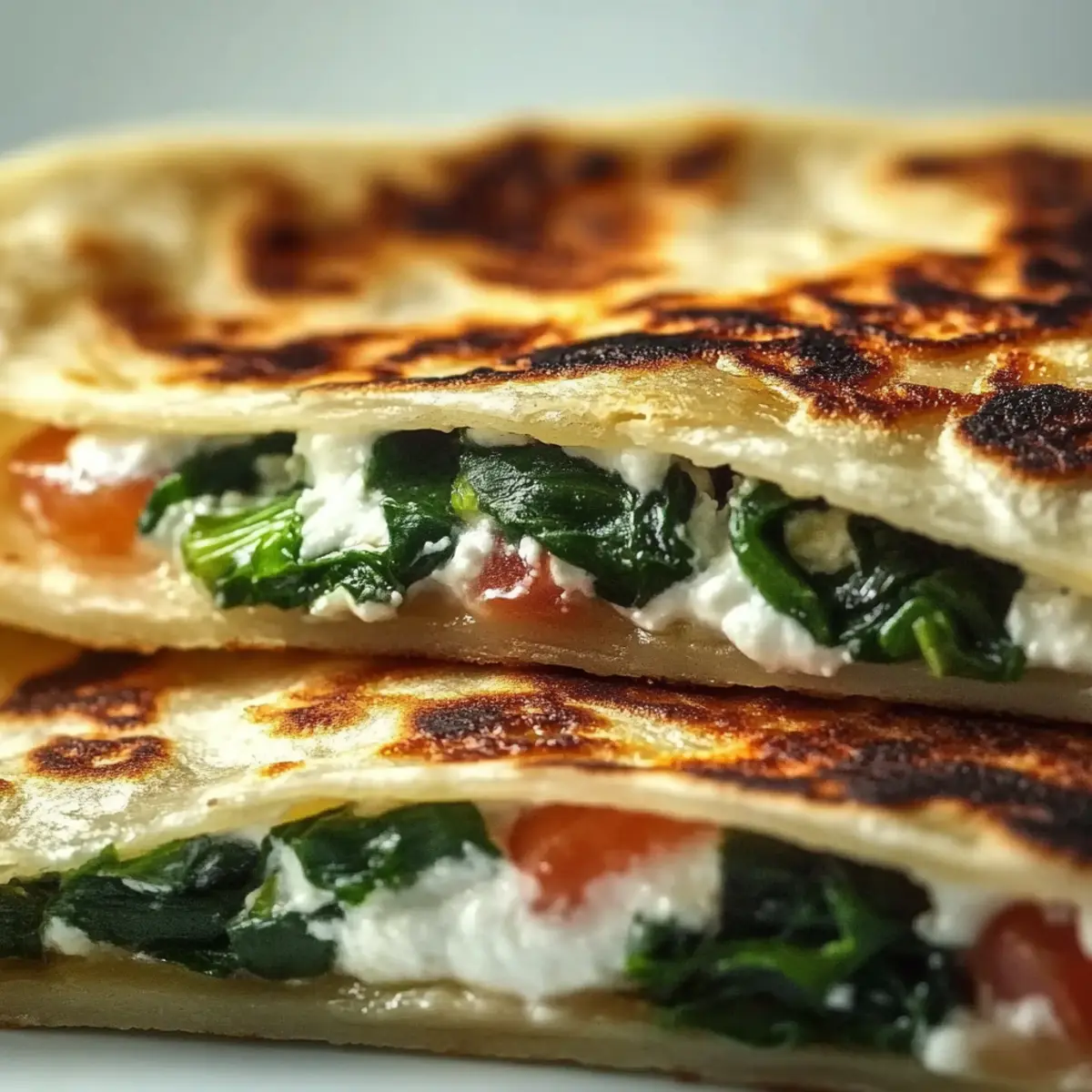 Spinach and Feta Quesadilla