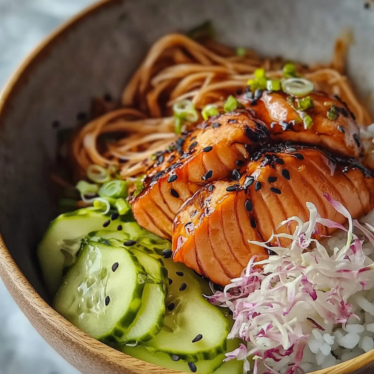 Teriyaki Salmon Sushi Bowl