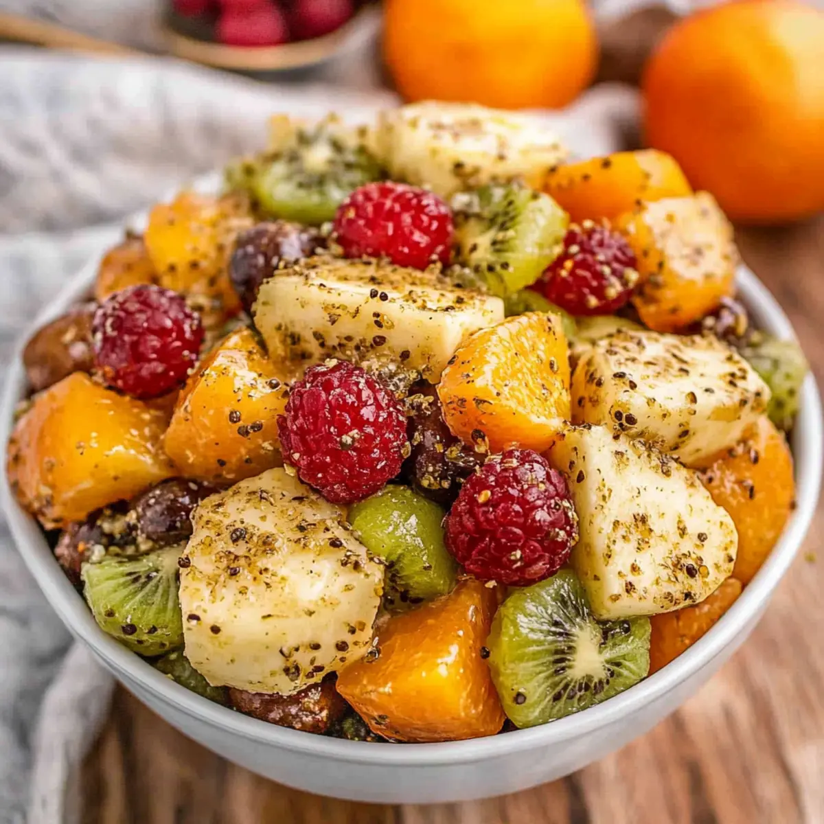 Winter Fruit Salad with Poppy Seed Dressing